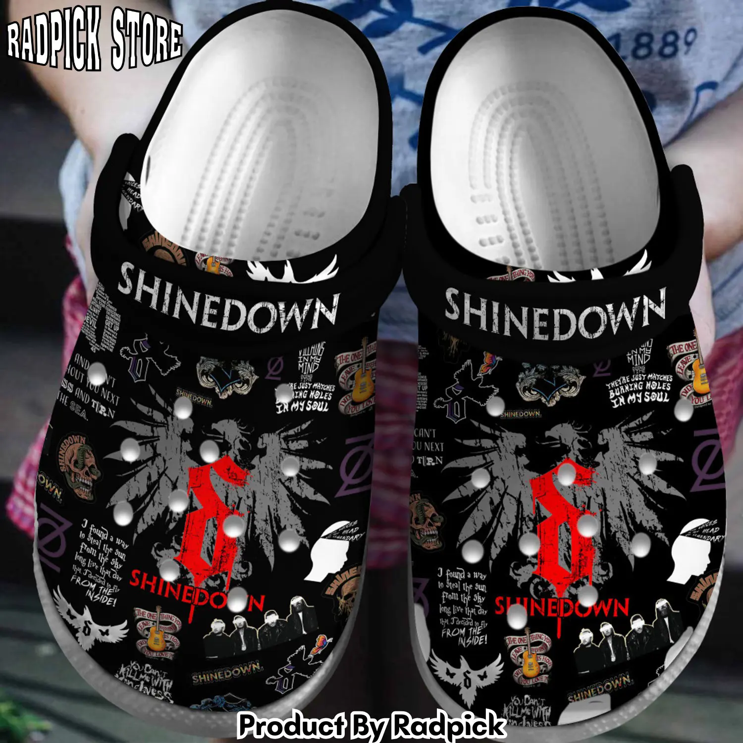 Radpick premium shinedown music clogs shoes comfortable for men women vfs rp6522124